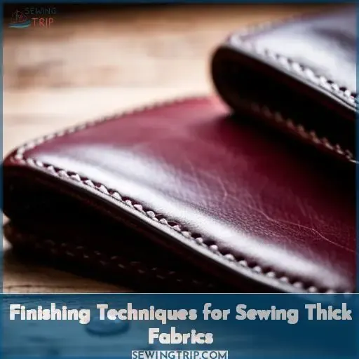 Finishing Techniques for Sewing Thick Fabrics