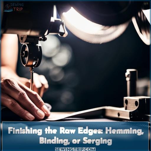 Finishing the Raw Edges: Hemming, Binding, or Serging