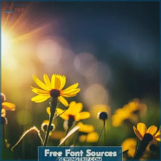 Free Font Sources