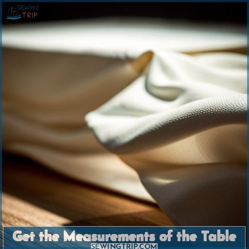 Get the Measurements of the Table