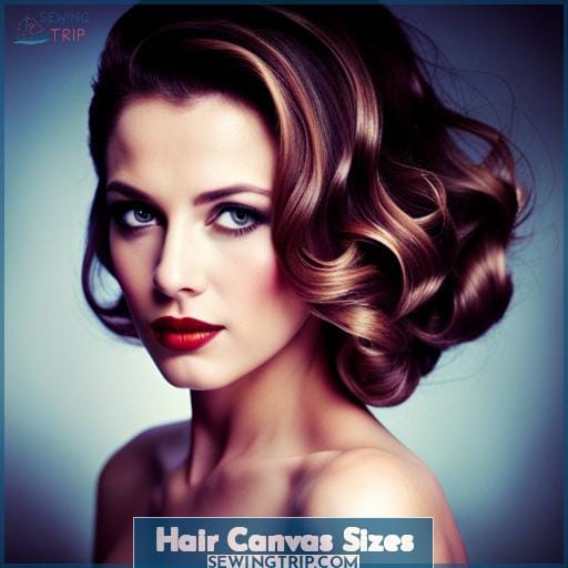 Hair Canvas Sizes