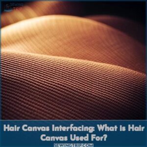 hair cloth interfacing canvas