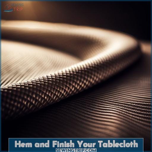 Hem and Finish Your Tablecloth