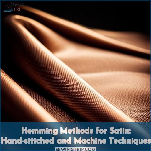 Hemming Methods for Satin: Hand-stitched and Machine Techniques