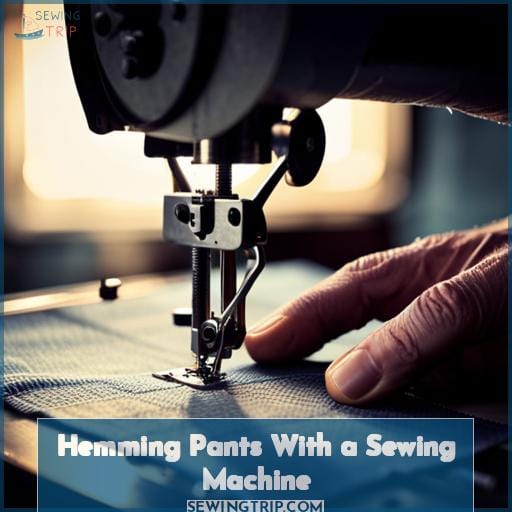 Hemming Pants With a Sewing Machine