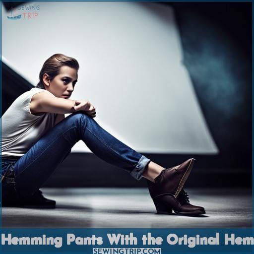 Hemming Pants With the Original Hem