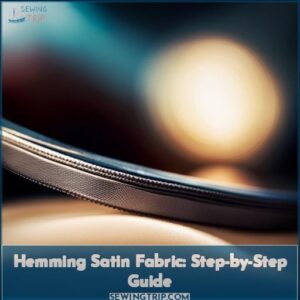 hemming satin fabric how to