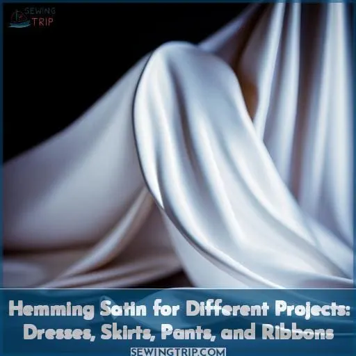 Hemming Satin for Different Projects: Dresses, Skirts, Pants, and Ribbons