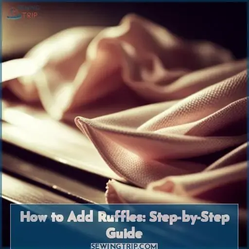 how to add ruffles sewing