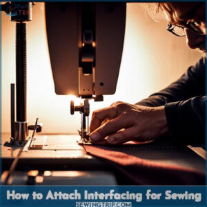 how to attach interfacing sewing