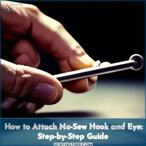 how to attach no sew hook and eye
