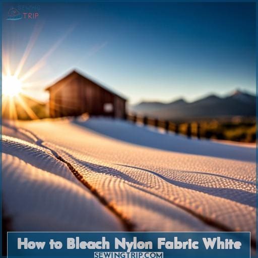 How to Bleach Nylon Fabric White