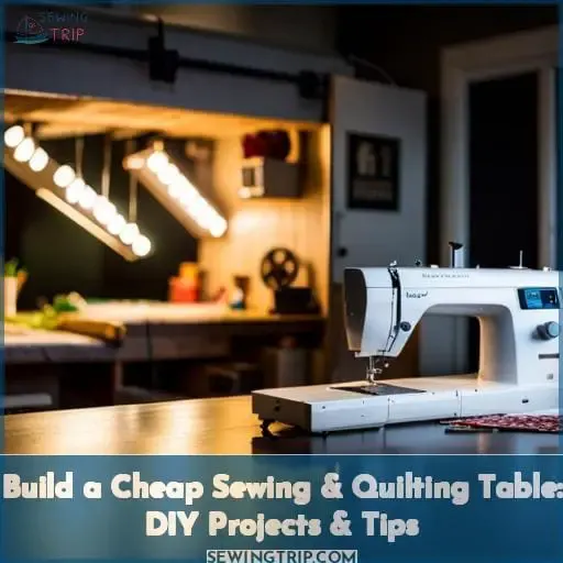 how to build a cheap sewing and quilting table