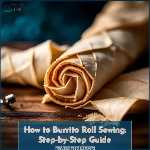 how to burrito roll sewing