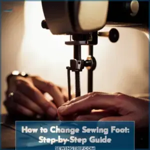 how to change sewing foot