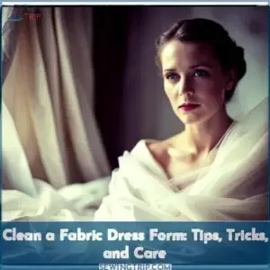 how to clean a fabric dress form