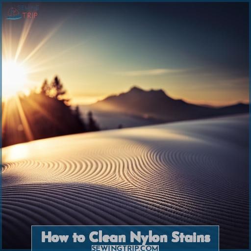 How to Clean Nylon Stains