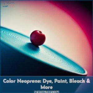 how to color neoprene paint dye bleach