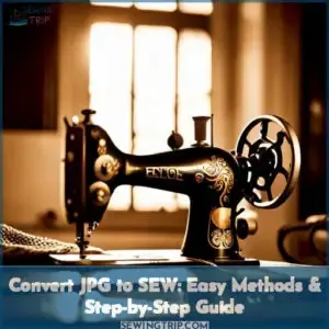 how to convert jpg to sew