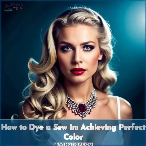 how to dye a sew in