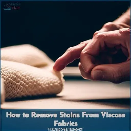 how to get stains out of viscose