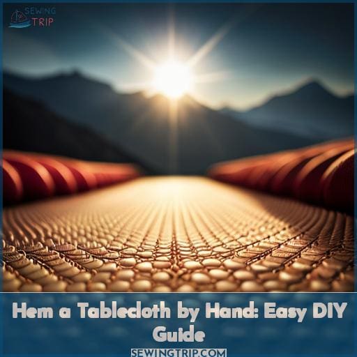 how to hem a tablecloth by hand