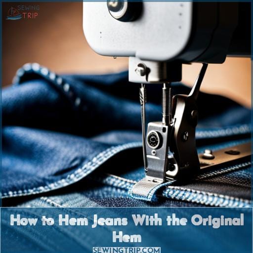 How to Hem Jeans With the Original Hem