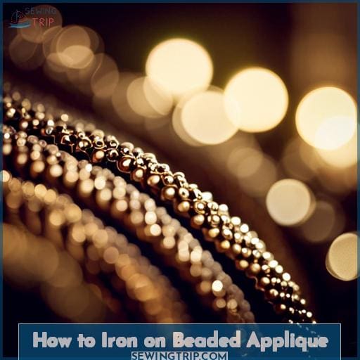 How to Iron on Beaded Applique