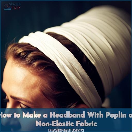 How to Make a Headband With Poplin or Non-Elastic Fabric