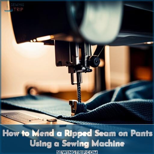 How to Mend a Ripped Seam on Pants Using a Sewing Machine