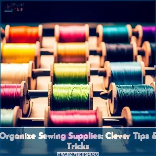 how to organise sewing supplies