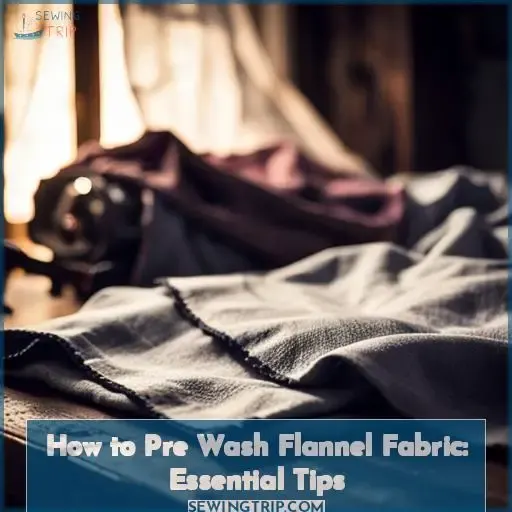 how to pre wash flannel before sewing