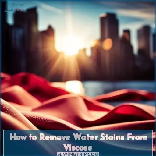 How to Remove Water Stains From Viscose