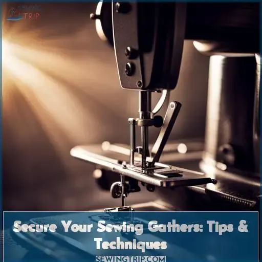 how to secure gathering sewing