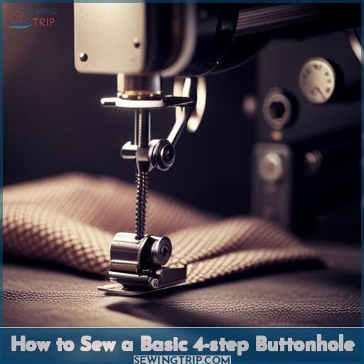 How to Sew a Basic 4-step Buttonhole