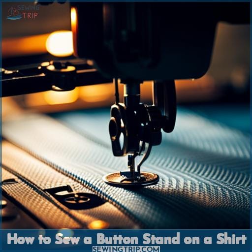 How to Sew a Button Stand on a Shirt
