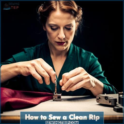 How to Sew a Clean Rip