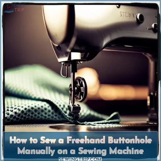 How to Sew a Freehand Buttonhole Manually on a Sewing Machine