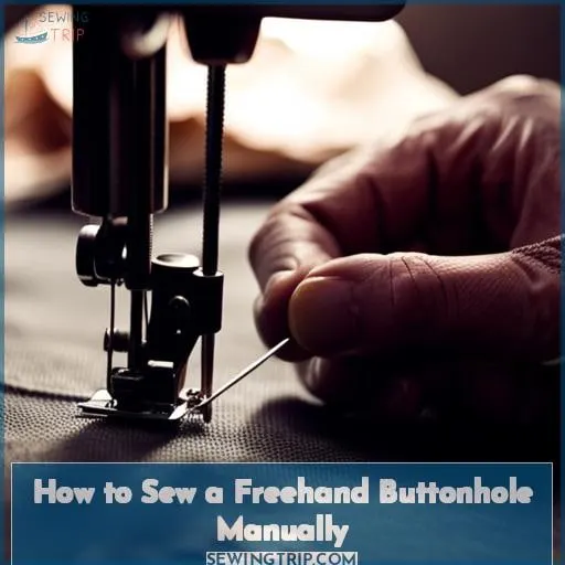 How to Sew a Freehand Buttonhole Manually