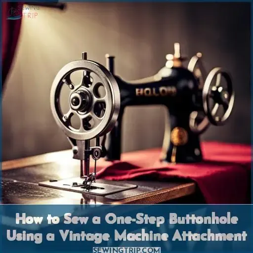 How to Sew a One-Step Buttonhole Using a Vintage Machine Attachment