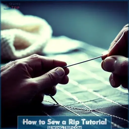 How to Sew a Rip Tutorial