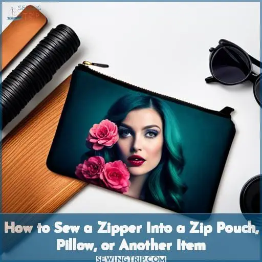 How to Sew a Zipper Into a Zip Pouch, Pillow, or Another Item