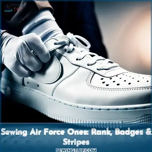 how to sew air force ones