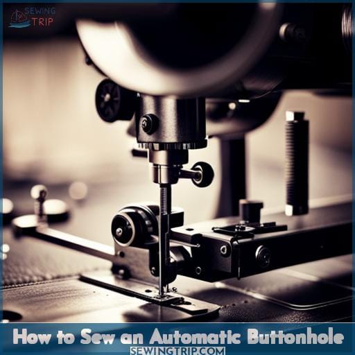 How to Sew an Automatic Buttonhole