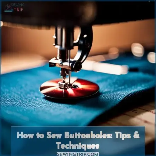 how to sew buttonholes