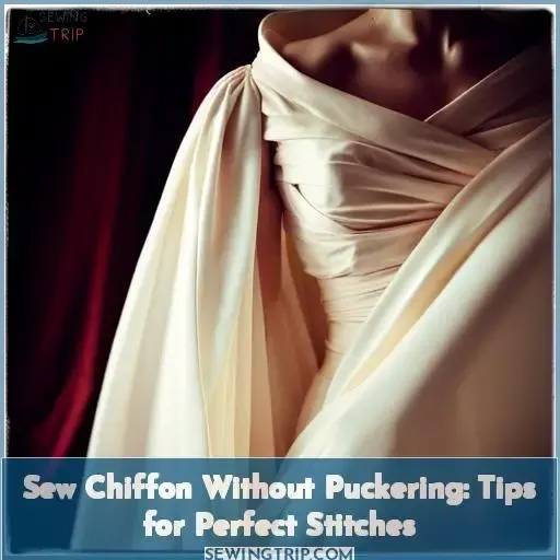 how to sew chiffon without puckering