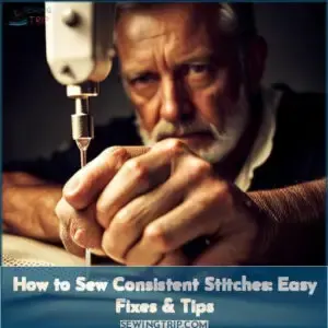 how to sew consistent stitches