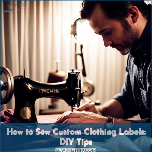 how to sew custom clothing labels