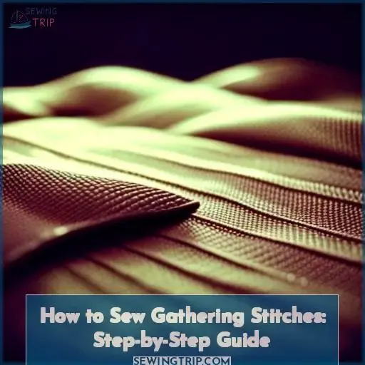 how to sew gathering stitches