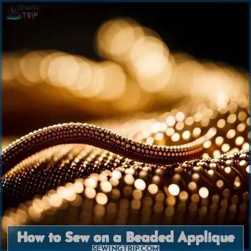 How to Sew on a Beaded Applique